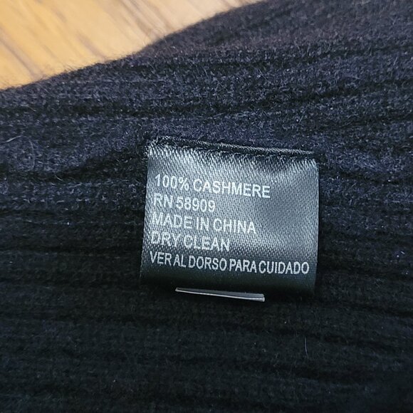 Black 100% cashmere women's sweater by Alex Marie size M - Picture 7 of 7